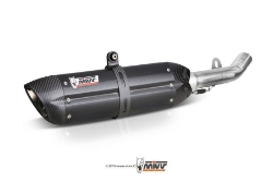 Afbeeldingen van MIVV 2-1 systeem met Suono Steel Black demper Kawasaki Versys 650 '15-'20