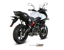 Afbeeldingen van MIVV 2-1 systeem met Suono Steel Black demper Kawasaki Versys 650 '15-'20