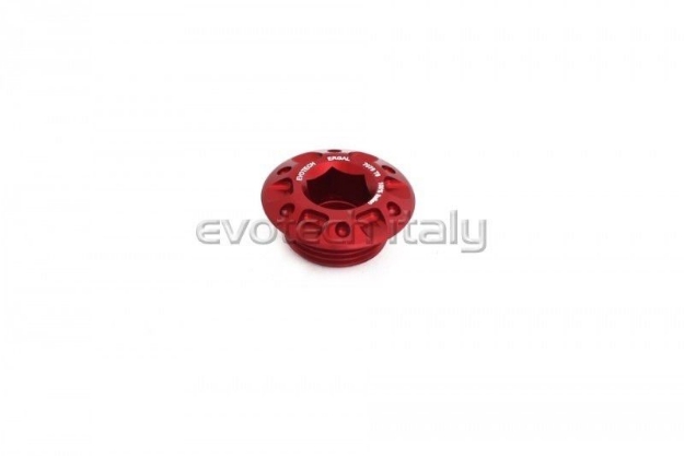 Afbeeldingen van swingarmmoer aluminium Evotech TB-070-Rood