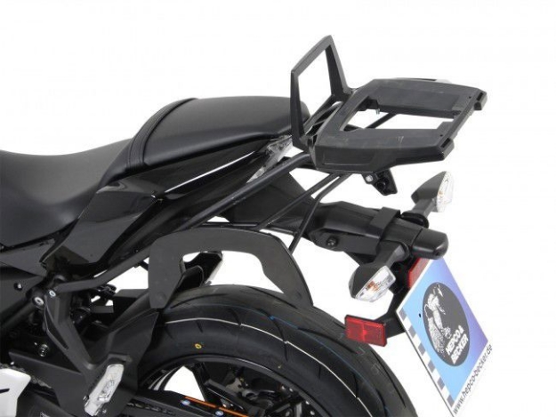 Afbeeldingen van Topdrager zwart Alurack Hepco&Becker Kawasaki NINJA 650 '17-