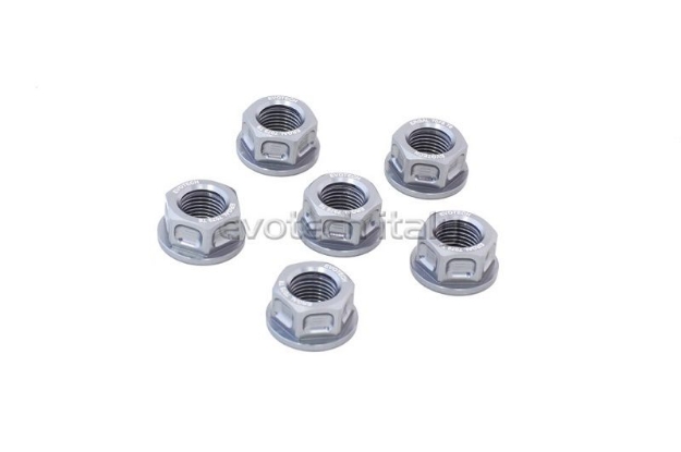 Afbeeldingen van Tandwielmoer aluminium Evotech TBK6-035 zilver