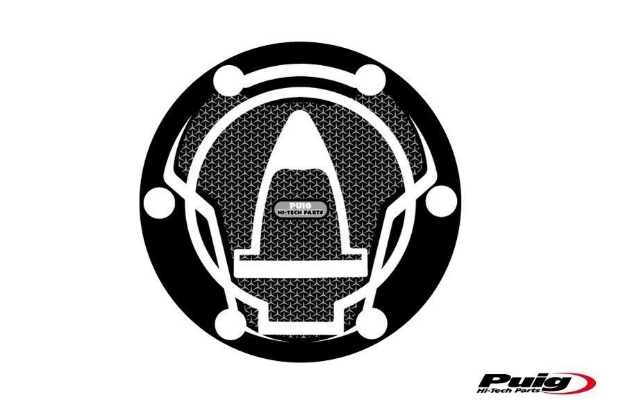 Afbeeldingen van Tankdopcover Puig voor diverse KTM modellen zwart/carbon look