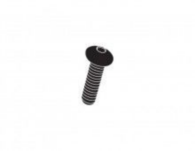 Afbeeldingen van Aluminium boutje model TCBEI M5x20mm rood