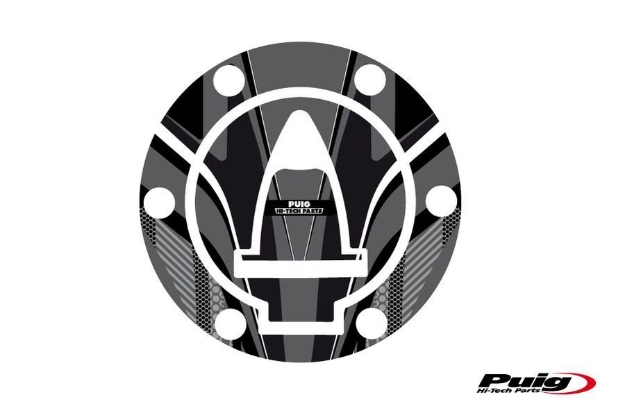Afbeeldingen van Tankdopcover Radikal Puig voor diverse KTM modellen-Grijs