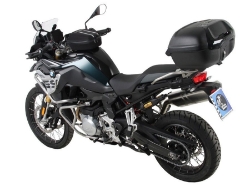 Afbeeldingen van Topdrager zwart Alurack Hepco&Becker voor op orig. RVS rek BMW F850GS '1823