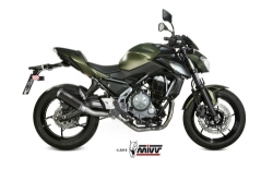 Afbeeldingen van MIVV systeem met MK3 Black RVS Kawasaki Ninja 650 / Z650 '17-22 (1 lambda)