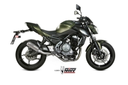 Afbeeldingen van MIVV systeem met MK3 RVS Kawasaki Ninja 650 / Z650 '17-22 (1 lambda)