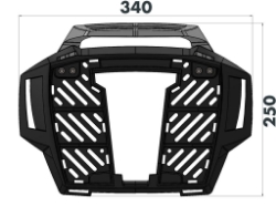 Afbeeldingen van Topdrager zwart Alurack Hepco&Becker BMW S1000XR '2023