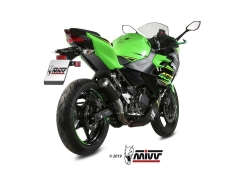 Afbeeldingen van MIVV MK3 Black RVS Kawasaki Ninja 400 '18- / Z400 '19-