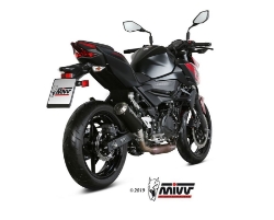 Afbeeldingen van MIVV MK3 Black RVS Kawasaki Ninja 400 '18- / Z400 '19-