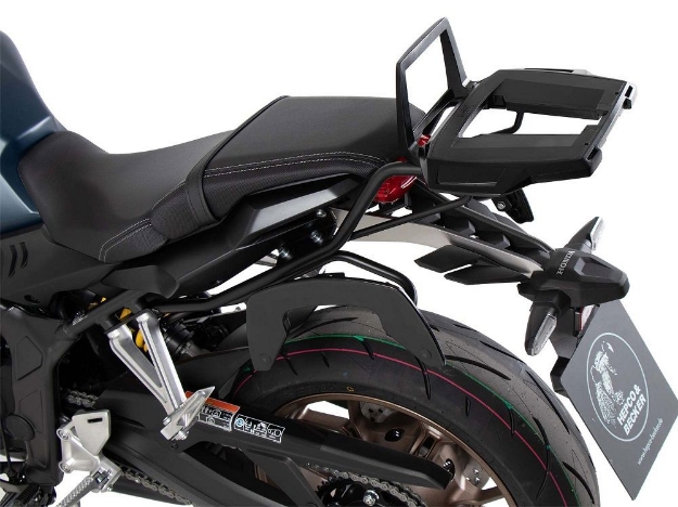 Afbeeldingen van Topdrager zwart Alurack Hepco&Becker Honda CB650R '21-