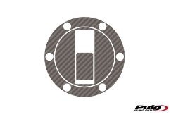 Afbeeldingen van Tankdopcover X-TREME Puig carbon look voor Aprilia modellen -'07/ Alle Cagiva modellen / Alle Triumph modellen / Aprilia Shiver 900 '17-