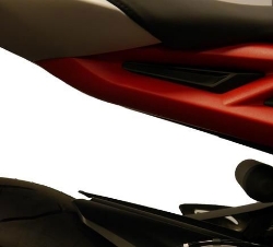 Afbeeldingen van Afdekplaatjes duo voetsteunen Evotech Performance Triumph Street Triple S (660) '20-