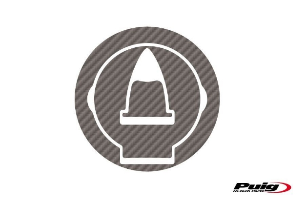 Afbeeldingen van Tankdopcover X-TREME Puig carbon look voor Ducati modellen '09-