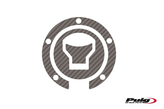 Afbeeldingen van Tankdopcover X-TREME Puig carbon look voor Honda modellen '14-