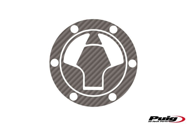 Afbeeldingen van Tankdopcover X-TREME Puig carbon look voor Kawasaki Ninja 250R '08-'12/ Ninja 300 '13-'15