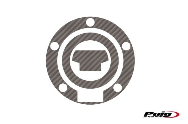 Afbeeldingen van Tankdopcover X-TREME Puig carbon look voor Yamaha modellen '00-