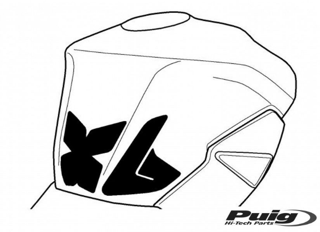Afbeeldingen van Tankprotectieset 3-delig Puig Suzuki GSR750 '11-'16
