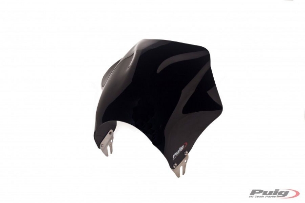 Afbeeldingen van Windscherm Puig model Raptor CB600F Hornet '03-'04-Zwart