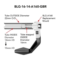 Afbeeldingen van Brake Lever Guard 16mm - 14mm GB-Racing