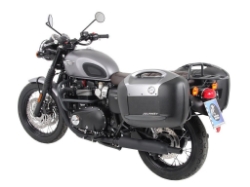 Afbeeldingen van Kofferrek zwart Hepco&Becker Triumph Bonneville T100/ Black '17-