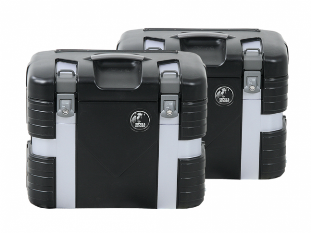 Afbeeldingen van Kofferset Gobi Black Edition Hepco&Becker