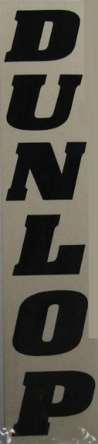 Afbeeldingen van Dunlop sticker zwart (staand) 30x6cm