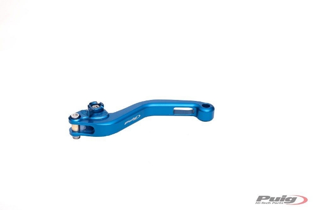 Afbeeldingen van Koppelingshendel Puig kort blauw/blauw