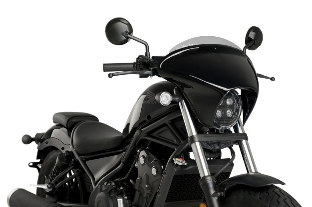 Afbeeldingen van Stuurkuipje short screen model SML Batwing Honda CMX 500 Rebel '20- Custom Access