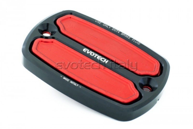 Afbeeldingen van Remvloeistofreservoircover Evotech voor Yamaha T-MAX-zilver