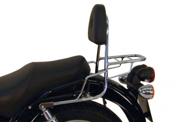Afbeeldingen van Sissybar met rekje Hepco&Becker chroom Moto Guzzi CALIFORNIA METAL