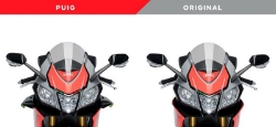 Afbeeldingen van Side Spoiler Downforce zwart van Puig voor de Aprilia RSV4 RR / RF '15-20