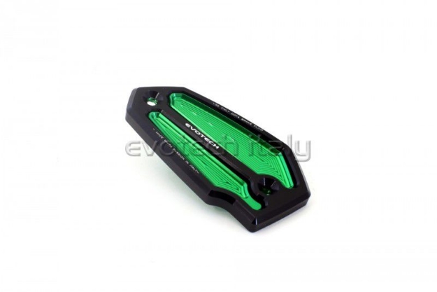 Afbeeldingen van Remvloeistofreservoircover Evotech voor diverse Kawasaki modellen-groen