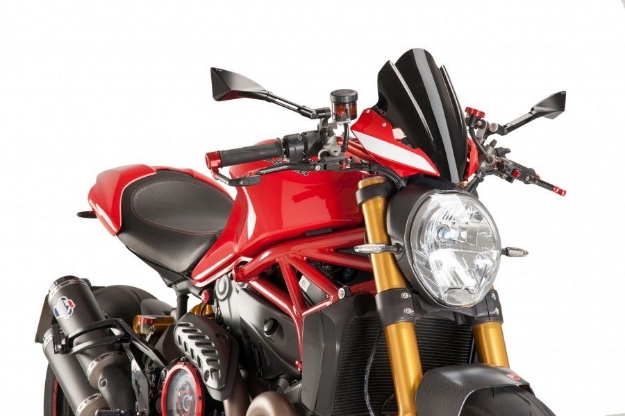 Afbeeldingen van Vervangingsruit Naked Bike Puig Ducati Monster 1200 R '16-/ Monster 797 '17--zwart