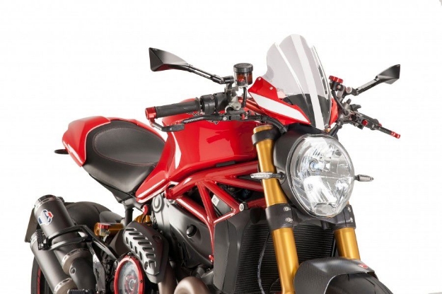 Afbeeldingen van Vervangingsruit Naked Bike Puig Ducati Monster 1200 R '16-/ Monster 797 '17--transparant