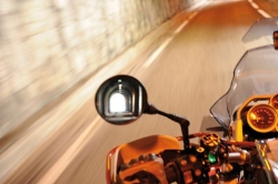 Afbeeldingen van ERGO sport foulding mirror round diverse BMW modellen - black Wunderlich