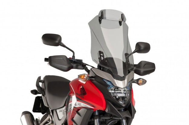 Afbeeldingen van Vervangingsruit touring met opzetruitje licht getint Puig Honda CB500X '16-