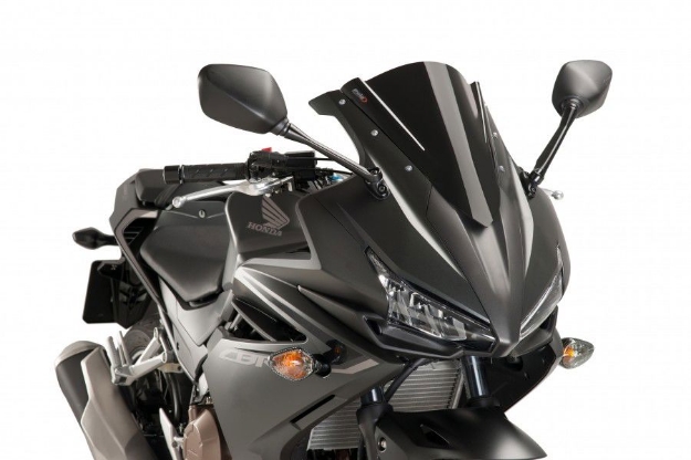 Afbeeldingen van Vervangingsruit Puig Jetstream Honda CBR500R '16-'18 -zwart