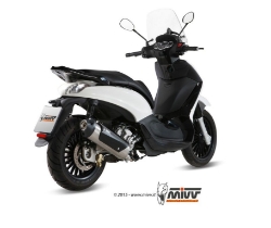 Afbeeldingen van MIVV Urban RVS compleet systeem (zonder katalysator) Piaggio beverly 125 `14-16