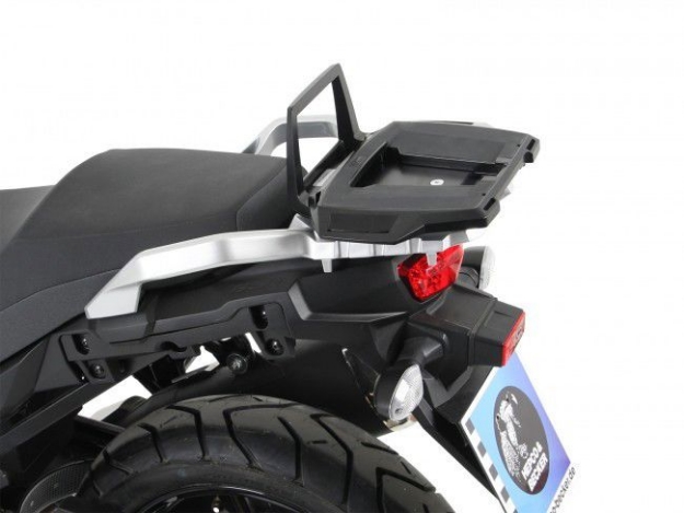 Afbeeldingen van Topdrager zwart Alurack Hepco&Becker Suzuki DL650 / XT '17-