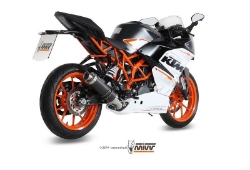 Afbeeldingen van MIVV compleet RVS systeem met GP steel black demper KTM RC390 '14-
