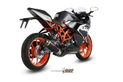 Afbeeldingen van MIVV RVS systeem met GP steel black demper KTM RC125