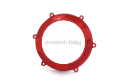Afbeeldingen van Koppeling deksel met kijkglas aluminium Evotech voor Ducati Panigale V4 '18-