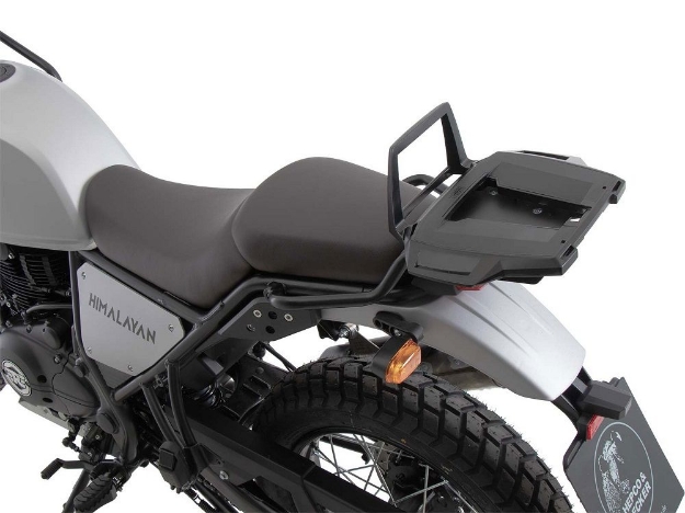 Afbeeldingen van Topdrager zwart Alurack Hepco&Becker Royal Enfield Himalayan 410 '21-23