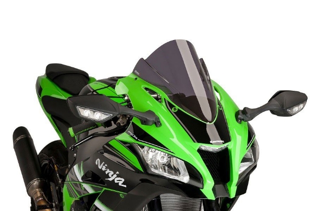 Afbeeldingen van Vervangingsruit Puig jetstream Kawasaki ZX10-R '16-20 -donker getint