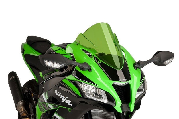Afbeeldingen van Vervangingsruit Puig jetstream Kawasaki ZX10-R '16-20 -groen