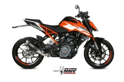 Afbeeldingen van MIVV GP PRO black RVS KTM Duke 125/390 / RC390 '17-