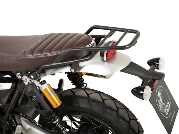Afbeeldingen van Topdrager Tube Rack zwart Hepco&Becker Triumph Scrambler 1200 XE '19-'23