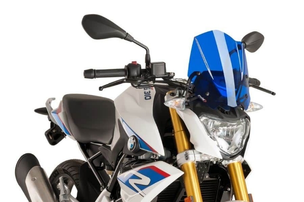 Afbeeldingen van Vervangingsruit naked bike Sport Puig BMW G310R '16--blauw