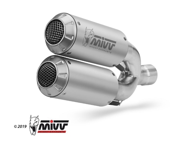 Afbeeldingen van MIVV MK3 RVS dubbele demper KTM 1290 Superduke '14-